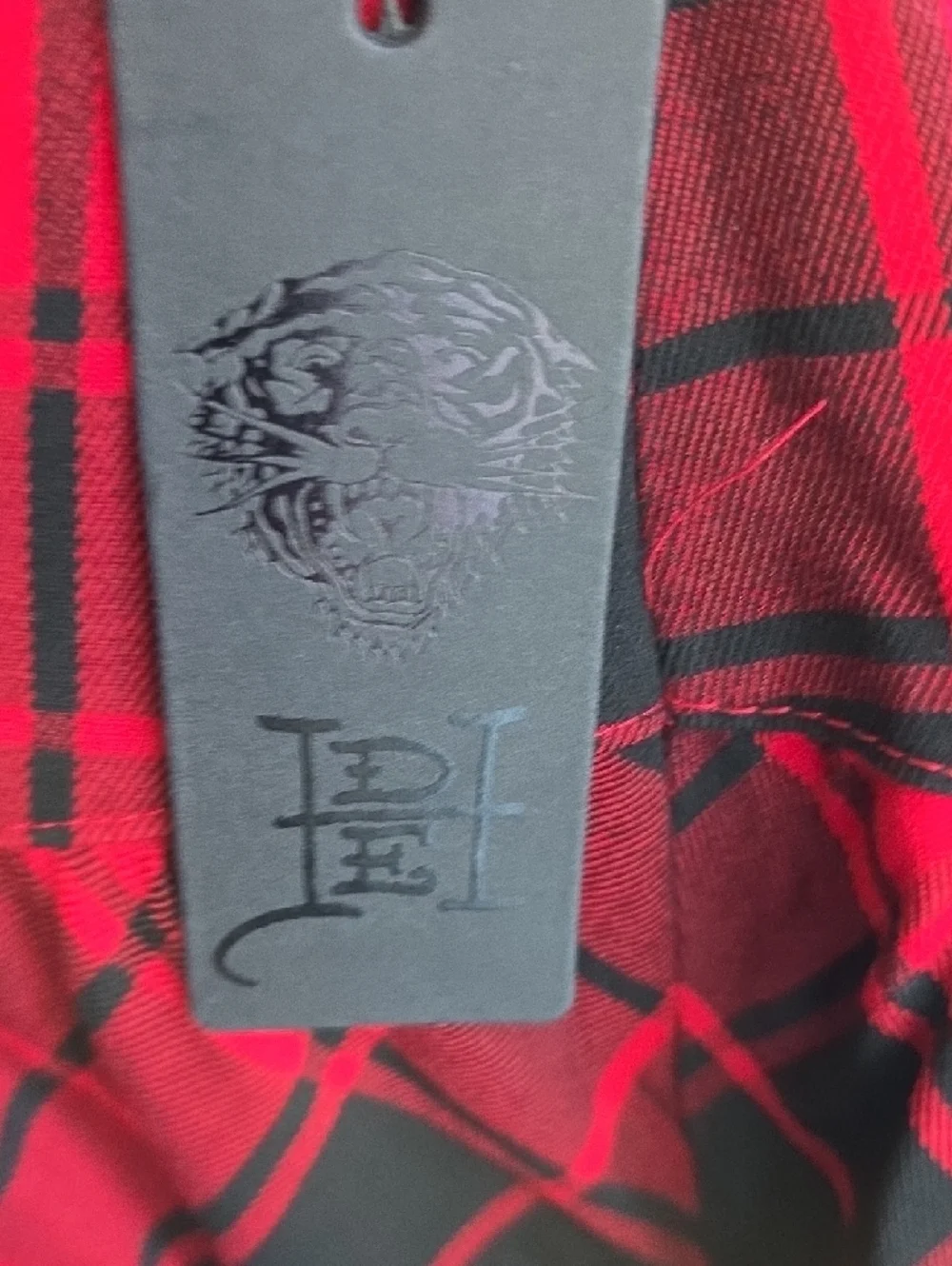 Ed Hardy Dragon Plaid Mini Skirt - Picture 7 of 9